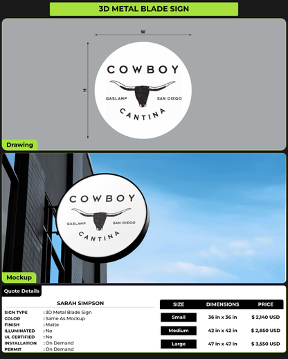 CUSTOM MOCKUP SIGN FOR Sarah Simpson