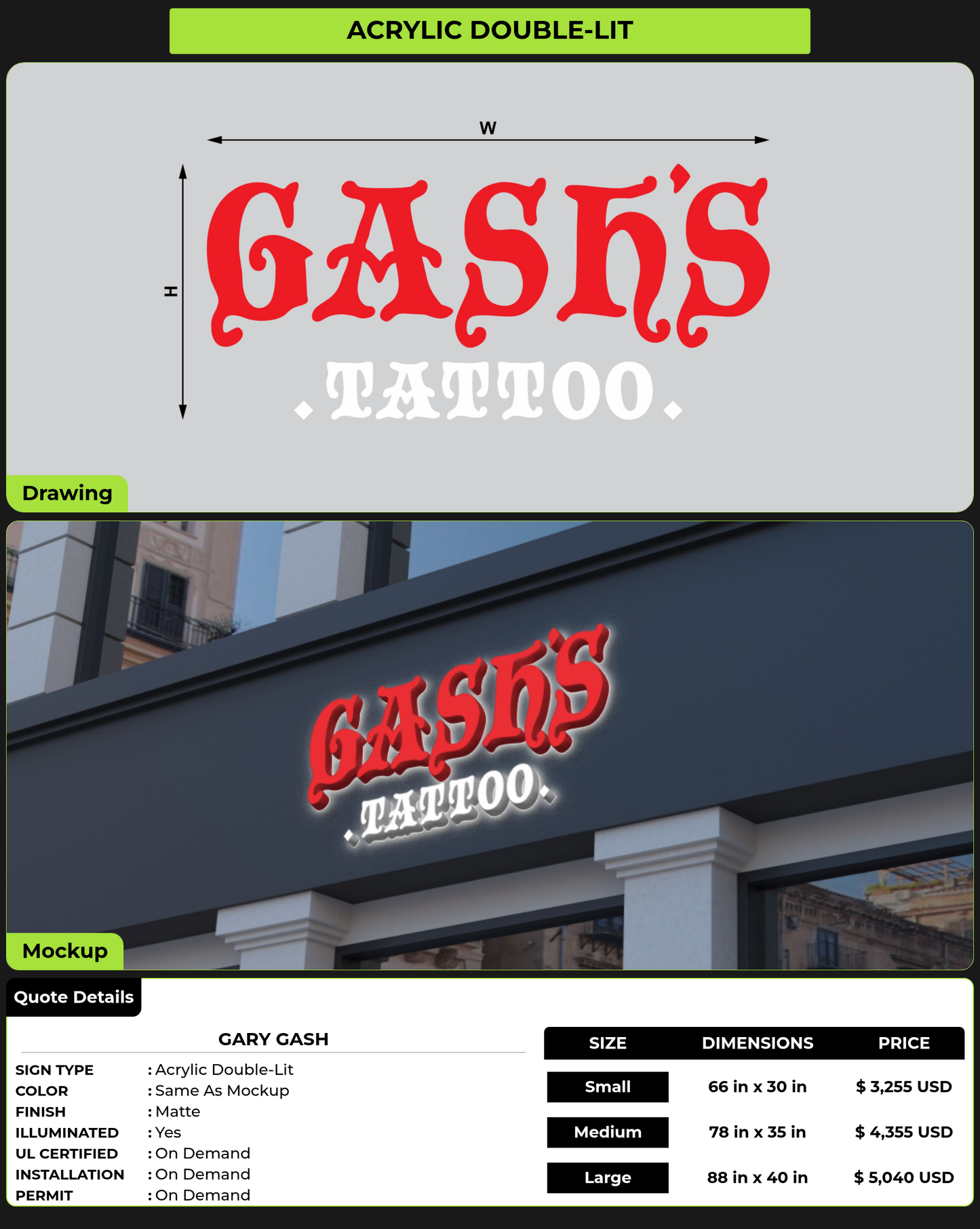 CUSTOM MOCKUP SIGN FOR Gary Gash