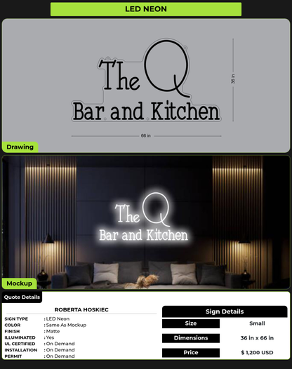 CUSTOM MOCKUP SIGN FOR Roberta HoskieC