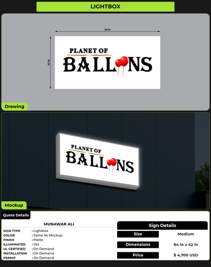 CUSTOM MOCKUP SIGN FOR Munawar Ali